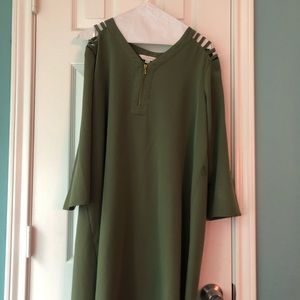Olive green dress